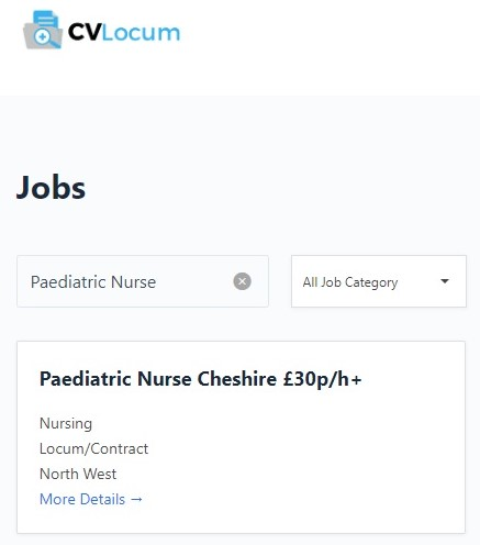 Paediatric Nurse Job Example